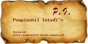 Pospischil István névjegykártya
